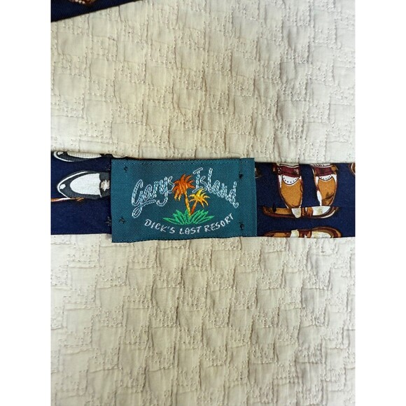 Echo Oxford Shoe Silk Tie Made in USA 55"L 4"W - Picture 5 of 10